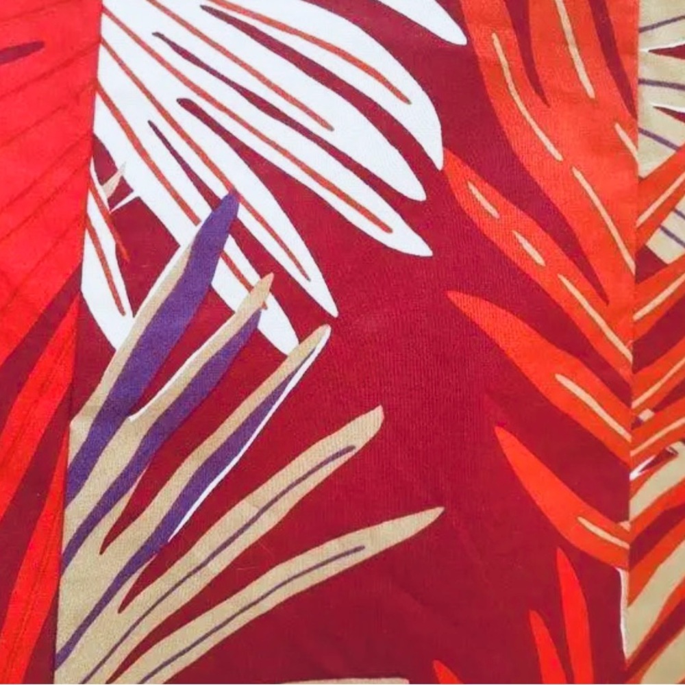 Vintage GAP Summer Strapless Dress with Leaf Print - Picture 4 of 6